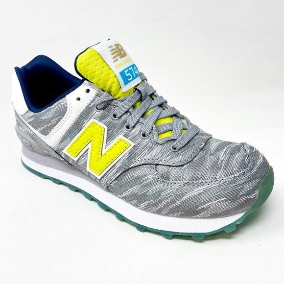 New Balance 574 Classic Summer Waves Gray Womens Casual Sneakers WL574SIA - Picture 2 of 5